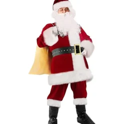 1 XXL Julemandskostume Santadragt Voksne Mænd Julemandskostume til Mænd Kvinder Santa O