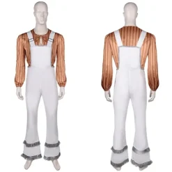 ABBA-kostume Cosplay-udklædning ABBA Girl Anni Agnetha Benny Bjorn Cosplay 70'er Dame Herre Vintage Skjorte Halloween Karneval Kostume S{FY} S Bjorn | Fyndiq
