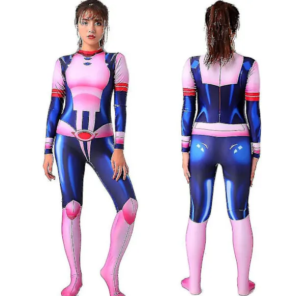 Academia Uraraka Ochako Bodysuit Kvinder Anime Roleplay Dragt Fancy Up Jumpsuit Kostume L