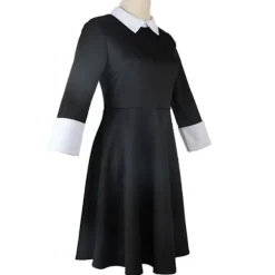 Addams Family Kostume Wednesday Addams Sort Kjole | Halloween Rollespilskostume *Morticia kjole*XXL Morticia kjole,CJY Morticia dress en-US