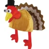 ADULT TURKEY HAT SECRET SANTA FANCY DRESS CHRISTMAS XMAS THANKSGIVING PARTY