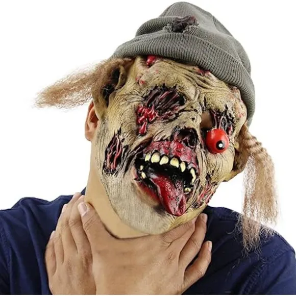 Adutls Creepy Maske Halloween Terror Ghost Devil Maske Full Head Maske Prank Props Party Dekoration