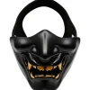 Airsoft Halvmaske, Ond Djævel Monster Kabuki Samurai Hannya