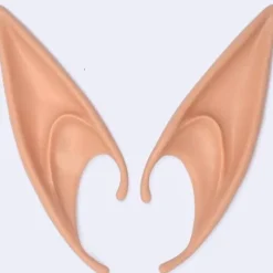 Alfe Fe Hada Ører Karneval Cosplay Kostume Fancy Dress Rekvisit Tilbehør Long Natural Beige