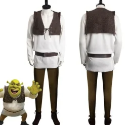 Alien Shrek Anime Cosplay-kostume til mænd til Halloween & fester[JSR] Kun kostume Only Costume Kids 150