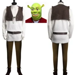 Alien Shrek Kostume til mænd med maske | Anime Cosplay & Halloween Party Outfit[JSR] Costume+Mask XXL