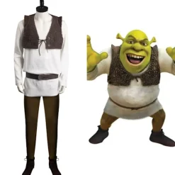Alien Shrek Maske til Cosplay, Halloween & Karnevalsarrangementer[JSR] Only Mask One Size