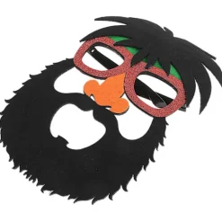 Ananas Briller med Skæg Næse Dekoration Ananas Kostume Maske Cosplay Tilbehør Black