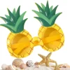 Ananas solbriller til børn og voksne, dristigt tropisk design, sjovt strandfest foto brille [YJD]