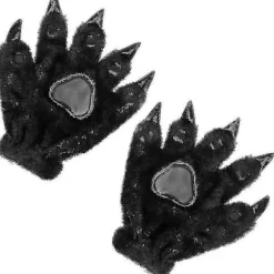 Animal Cosplay Kostume Klo Ulvehandsker Animal Plys Klo Handsker (sort) Black Day