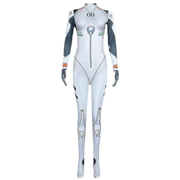 Anime Ayanami Rei Kostume Bodysuit Kvinder Suit Up Jumpsuit M