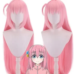 Anime Bocchi The Rock Cosplay Gotou Hitori Cosplay paryk 70cm Lon