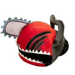 Anime Chainsaw Man Hat Sjov Plys Hovedbeklædning Blød Plys Maske Kostume Halloween Fest Cosplay Rekvisitter Til Voksne