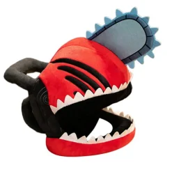 Anime Chainsaw Man Hat Sjov Plys Hovedbeklædning Blød Plys Maske Kostume Halloween Fest Cosplay Rekvisitter Til Voksne fp