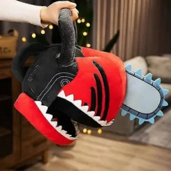 Anime Chainsaw Man Hat Sjov Plys Hovedbeklædning Blød Plys Maske Kostume Halloween Fest Cosplay Rekvisitter Til Voksne fp