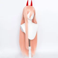 Anime Chainsaw Man Makima Power Cosplay Paryk Lang Orange Pink Pa Orange One Size