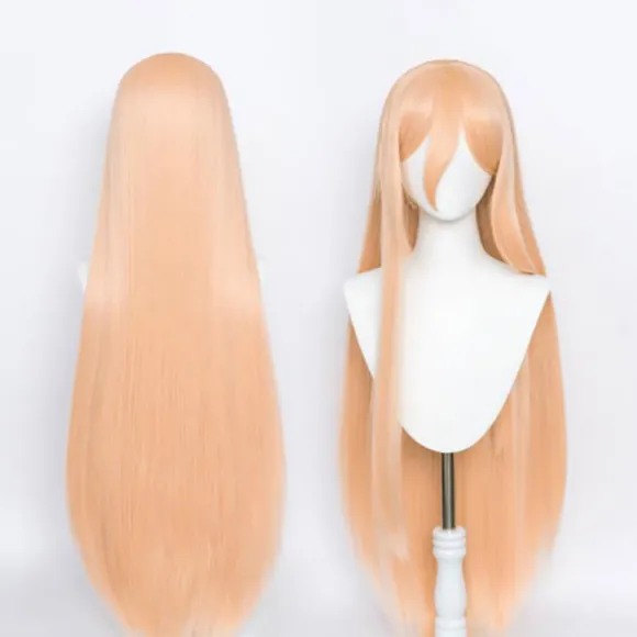 Anime Chainsaw Man Makima Power Cosplay paryk Lang Orange Pink Pa Orange One Size