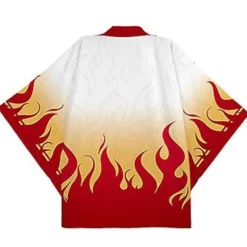 Anime Cosplay Kostume Demon Slayer Kimetsu No Yaiba Haori Kimono Agatsuma Zenitsu Kochou Shinobu Sommerjakke Skjorte Anime Tøj-r (XXS S)