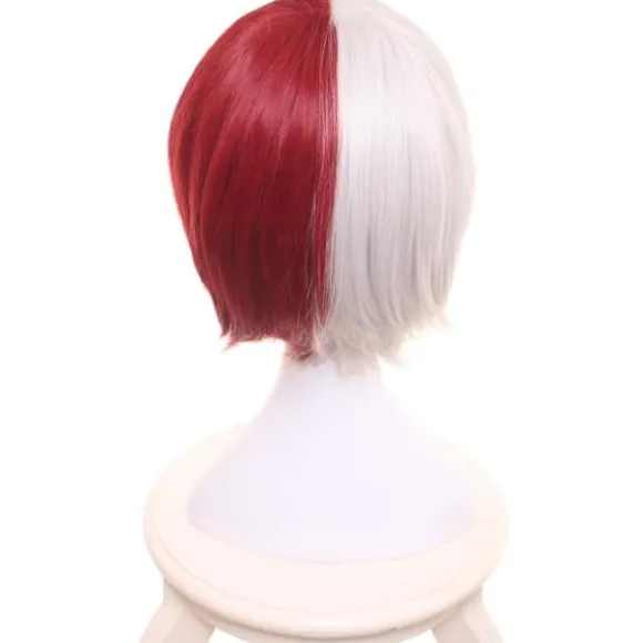 Anime Cosplay Paryk, Halloween Paryk, med Gratis Parykhætte (Todoroki Shouto)