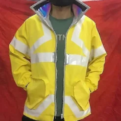 Anime Cyberpunk Edgerunners David Martinez Cosplay Kostume Stand Collar Jakke Hættetrøje Lynlås Frakke Punk Voksen Mænd Halloween