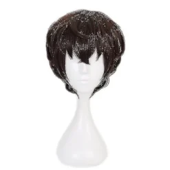 Anime Dazai Osamu Cosplay Kostume Bungo Stray Dogs Cosplay Lang Jakke Kappe Dazai Osamu Paryk Halloween Julekostume paryk kun paryk kun wig only XXL | Fyndiq