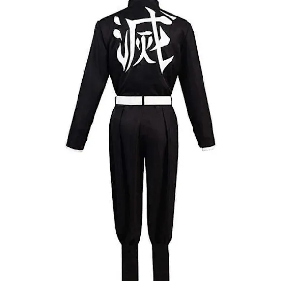Anime Demon Slayer Agatsuma Zenitsu Cosplay Kostume Kimono Kappe Sæt Halloween Maskerade Kostume Sæt - WELLNGS M