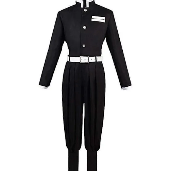 Anime Demon Slayer Agatsuma Zenitsu Cosplay Kostume Kimono Kappe Sæt Halloween Maskerade Kostume Sæt - WELLNGS M