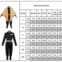 Anime Demon Slayer Agatsuma Zenitsu Cosplay Kostume Kimono Kappe Sæt Halloween Maskerade Kostume Sæt - WELLNGS M