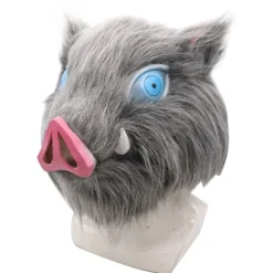 Anime Demon Slayer Mizuhira Inosuke Halloween Mask Cosplay rekvisitter
