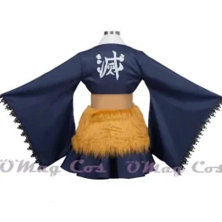 Anime Hashibira Inosuke Cosplay Halloween Kostumer til Kvinder Kostume Kjole Legetøj Tøj Uniform Kjole Kostume Rolle XL XL XL{AZC} XL hat 1