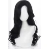 Anime Heks Yennefer Of Vengerberg 60cm Lang Zwart Golvend Pruik