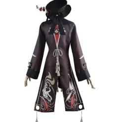 Anime Hu Tao Kostume Outfit Spil Bukser Uniform Sæt XL