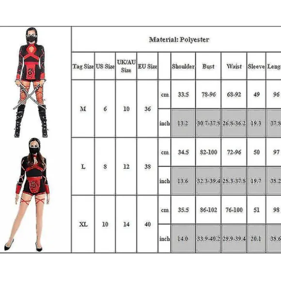 Anime Kvinder Jumpsuit Fancy Dragter L