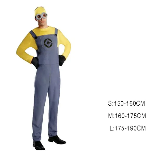 Anime Minion Fuld Familie Cosplay Kostume Dreng Pige Kjole Jumpsuits men M