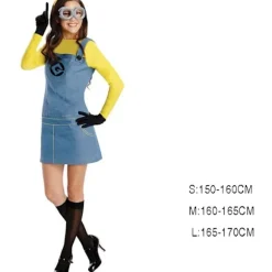 Anime Minion Full Family Cosplay Kostume Dreng Pige Kjole Jumpsuits Kvinder y women M