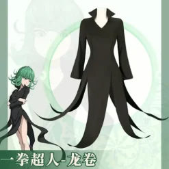 Anime One Punch Man Terrible Tornado Cosplay Kostume Senritsu No Tatsumaki Paryk Sexet Sort Kjole Halloween Uniform til Børn Voksen Børn Størrelse 150, CJY | Fyndiq