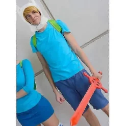 Anime Spil Cosplay Hat Kid Sød Grøn Plys Rygsæk Hvide Kaninører til Påskedags Kostume Halloween Tilbehør - DSW (FMY) Finn Hat Backpack One Size