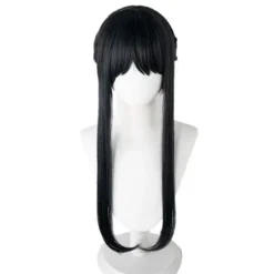 Anime SPY×FAMILY Yor Forger Lang Sort Cosplay Paryk Hårrulle Pl Sort One Size