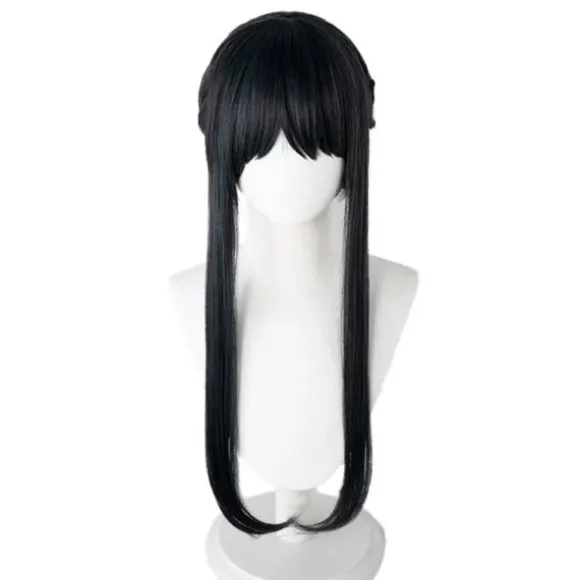 Anime SPY×FAMILY Yor Forger Lang Sort Cosplay Paryk Hårrulle Pl Sort One Size