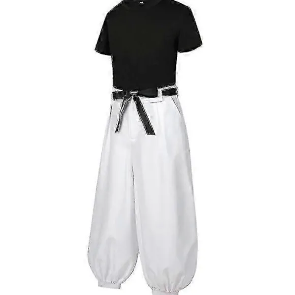 Anime Tsu Kaisen Fushiguro toji Kostume Voksen Unisex Kortærmet Top Bukser Sæt Uniform - Perfekt C1W1 XL