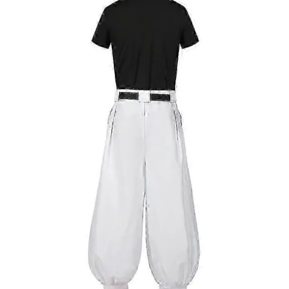 Anime Tsu Kaisen Fushiguro toji Kostume Voksen Unisex Kortærmet Top Bukser Sæt Uniform - Perfekt C1W1 XL