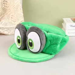Anime-spil Mario Odyssey Plys Hat Nyhed Grøn Rød Kasket til Cosplay Kostume Halloween Fødselsdagsgaver [DB] Green