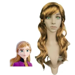 Anna Anime Parykker Cosplay Syntetiske Hårparykker, CJY