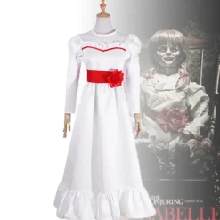 Annabel Film Cosplay Kostume til Kvinder Børn Voksen Halloween Kostumer og Paryk Rædsel Skræmmende Fancy Hvid Kjole Outfits B only dre-FA- B only dress Kids 150 | Fyndiq