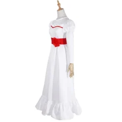 Annabel Film Cosplay Kostume til Kvinder Børn Voksen Halloween Kostumer og Paryk Rædsel Skræmmende Fancy Hvid Kjole Outfits A kun paryk-FF- A only wig XXL | Fyndiq