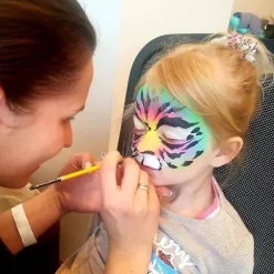 Ansigts- og kropsmaling sæt 15 farver makeup palette vaskbar til kostumer fester teater special effects