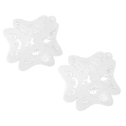 Ansigtsmalingsstencils til børn, hule kropsmalingsskabeloner til Halloween og feriemakeup, 2 stk.