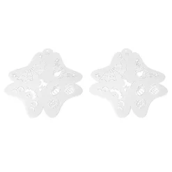 Ansigtsmalingsstencils til børn, hule kropsmalingsskabeloner til Halloween og feriemakeup, 2 stk.