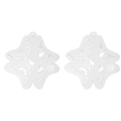 Ansigtsmalingsstencils til børn, hule kropsmalingsskabeloner til Halloween og feriemakeup, 2 stk.