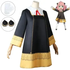 Anya Forger Cosplay Anime SPY X FAMILY Anya Forger Cosplay Kostume Kjole Dukke Paryk Piger Kvinder Uniform Halloween Kostumer 120{Fyn720} 120,CJY 120 en-US | Fyndiq